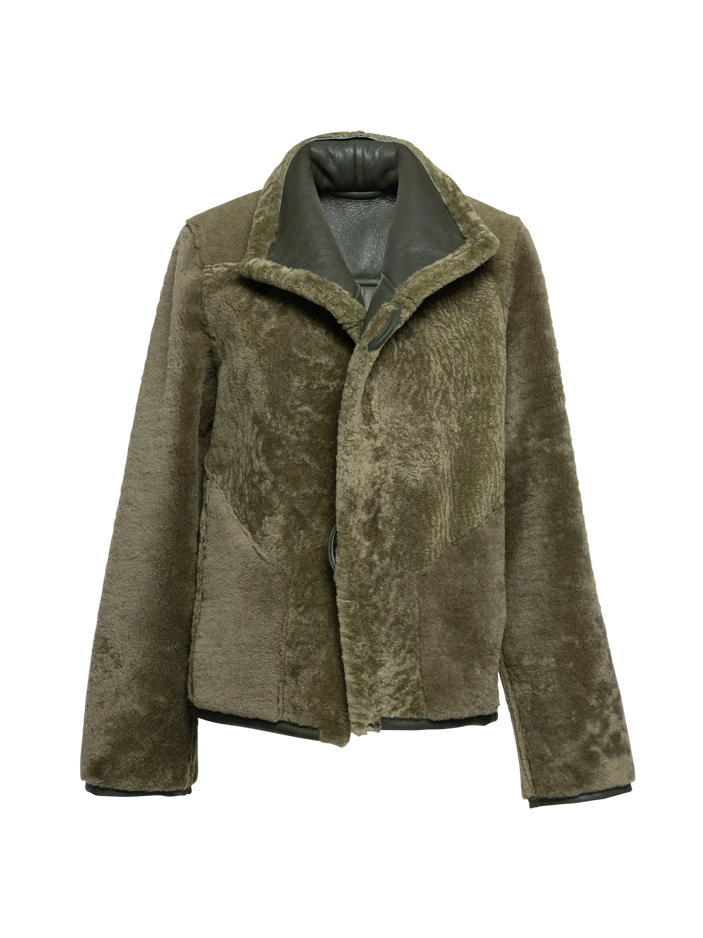 ★関税込★Rest&Recreation★RR REVERSIBLE SHEARLING JACKET★ ALDIS Reversible Shearling Jacket - Moss — Therma Kota